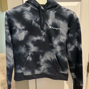 Champion Tie dye hooded sweatshirt. Size M.